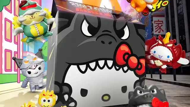 McDonald's Announces 8 Hello Kitty x Godzilla Toys Coming to Happy Meals This August