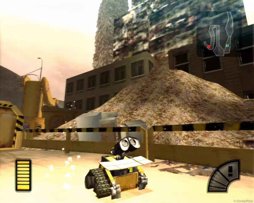 Wall-E uses a solar power panel in the Wall-E video game.