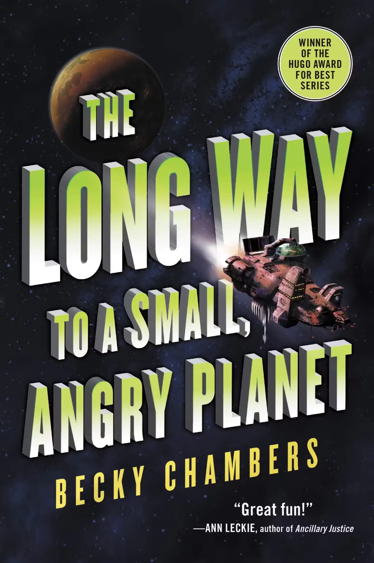 The Long Way to a Small, Angry Planet by Becky Chambers cover