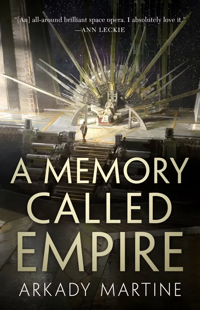 A Memory Called Empire by Arkady Martine has a throne room on the cover