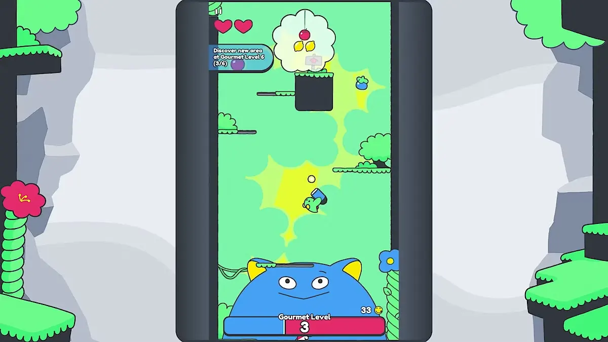 Poinpy plays on a phone screen.