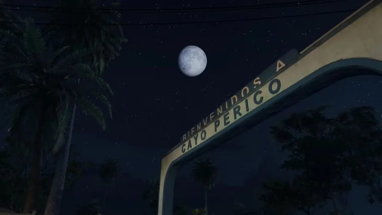 The moon in GTA