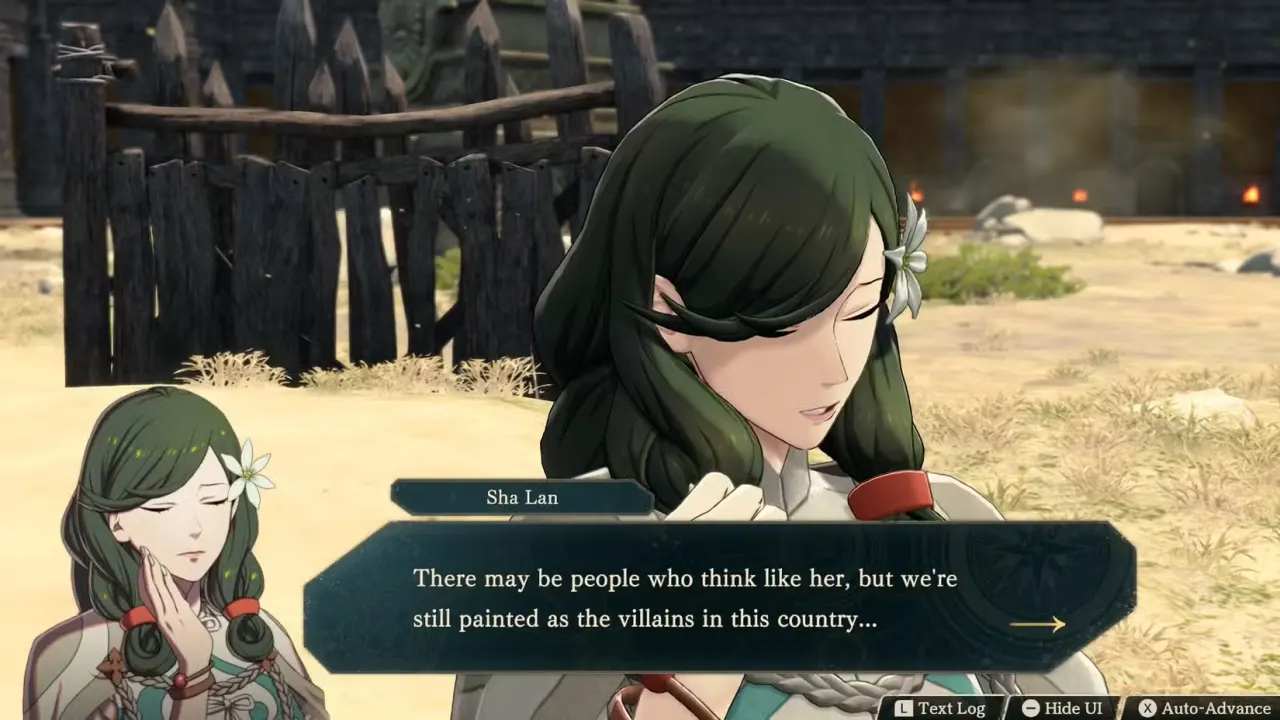 Sha Lan in Fire Emblem Fortune's Weave