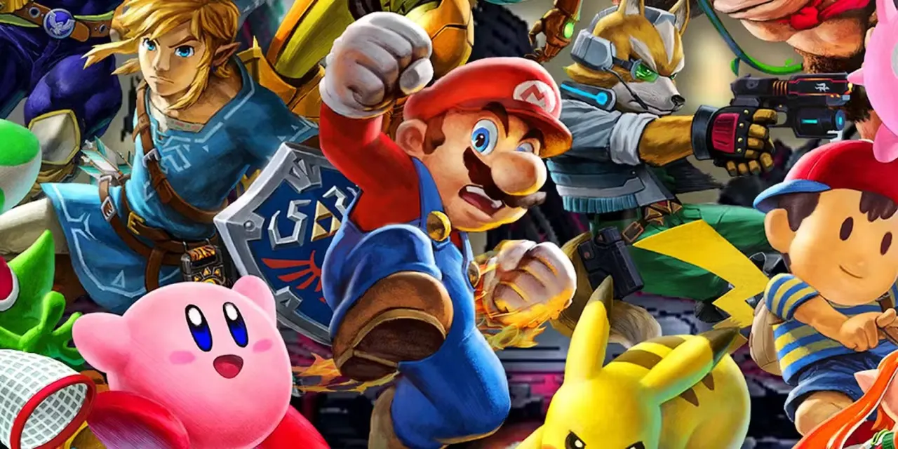 SMash Bros Ultimate mural art