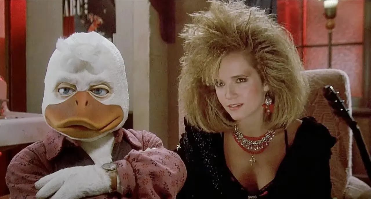 howard the duck and lea thompson in howard the duck